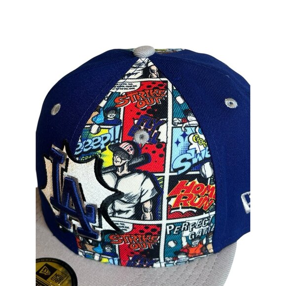 New Era 59FIFTY Los Angeles Dodgers Diamond Hero On-Field Fitted Hat 7 1/4 Rare - Picture 5 of 7